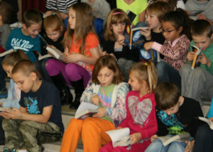 Excited third grade students at Byron-Bergen Elementary can’t wait to explore their new dictionaries, which will help open up a whole new world of reading to them. The dictionary project is supported by the Brockport Elks Lodge, which has been supplying dictionaries to area youngsters for over 15 years. 