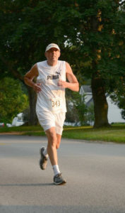 Bruce Rychwalski on the run in a race earlier this fall.
