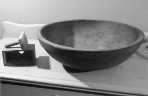 The butter form and the  20” wooden butter bowl. It’s retired but still as good as new despite years of use. 