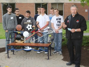 Instructor Dan Boyler explained the work involved to attendees at the unveiling: “At Monroe 2 BOCES we try to teach three things -- skill sets to get a career, professionalism to keep a career, community to give a sense of belonging to something bigger than oneself.”  This project met all criteria.