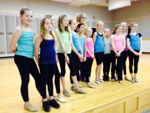 Brockport’s Hill School dancers (l-r) Caitlin Minardo, Paige Ashe, Samantha Villinsky, Kaylee Blum, Meaghan Leibert, Samantha Mazzarella, Emma Manners, Madison Juzwick, Madison Ashe, Kiera Wilson, Leah Weinbeck and Emma Manley. The College at Brockport graduate student and mentor Briana Kelly is in the back row. 