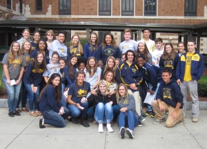 Spencerport High School junior and senior volunteers in the CHOICES program. Provided photo