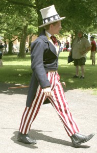 Museum interpreter Chris Lynn is Uncle Sam at GCVM’s Independence Day celebration. Provided photo