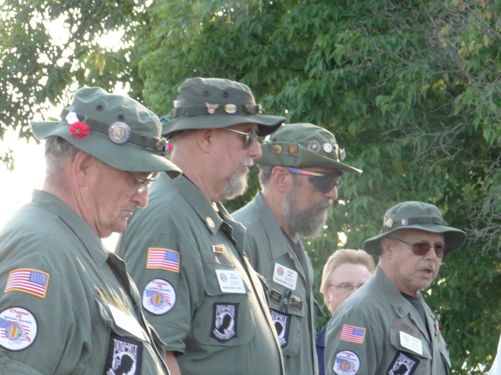 Vietnam Veterans from Chapter 20 out of Rochester marched through the Kendall parade on Friday, July 8