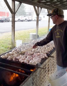 Kendall Lion Jeff Rodas cooking for the Kendall Lions Chicken BBQ 2016. Provided photo