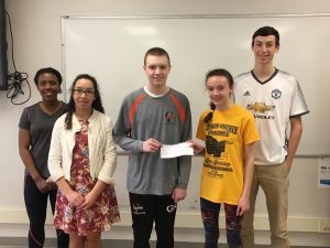 Churchville-Chili LEO Club raised $3,369 for Alex Voglewede to help pay for extensive medical treatments. Provided photo