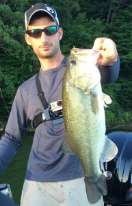  Brandon White with a great largemouth bass that couldn’t resist the enticement of his NuTech crazy jig. Provided photo