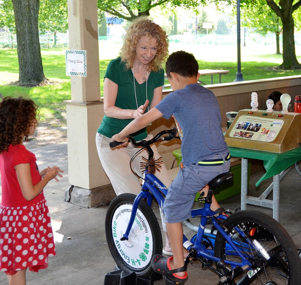 The 4-H Expo included unique activites such as an energy-producing bike station. Provided photo