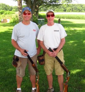 Pat Breen (right) introduced Craig Parson at his Induction to the National Skeet Shooting Hall of Fame in Texas in 2010. Provided photo