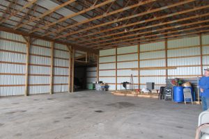 The large barn on the Colby Farm which will be the site of the Ox/Pig Roast and Hoedown on September 9. Colby says the barn was constructed in 2002, in time for the Farm’s 200th anniversary. K. Gabalski photo