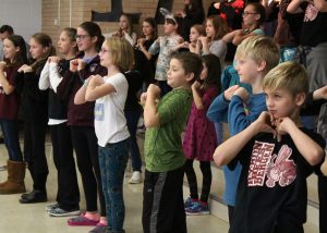A few of the talented performers at Byron-Bergen Elementary School’s November Character Assembly. Provided photo