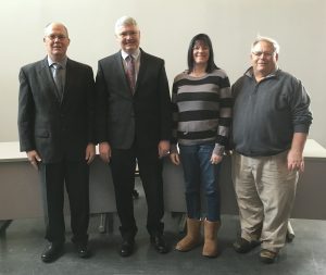 Parma town officals (l-r): Jack Barton, Parma Town Supervisor; Hon. Daniel W. Barlow, Parma Town Justice; Carrie Webster, Parma Town Clerk; Brian Speer, Parma Town Highway Superintendent. Provided photo