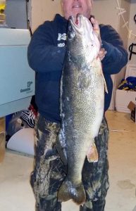 This 18.5 pound Godzilla walleye was caught this winter on Bay of Quinte. The Bay of Quinte is one of the best ice fishing destinations in North America, and only a four hour drive from Rochester. Provided photo
