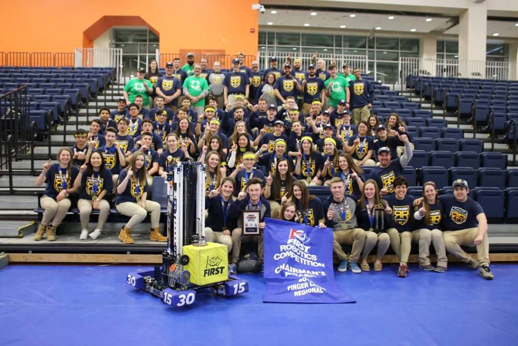 Spencerport FIRST Team #3105 Ranger Robotics won the prestigious Chairman’s Award. Provided photo