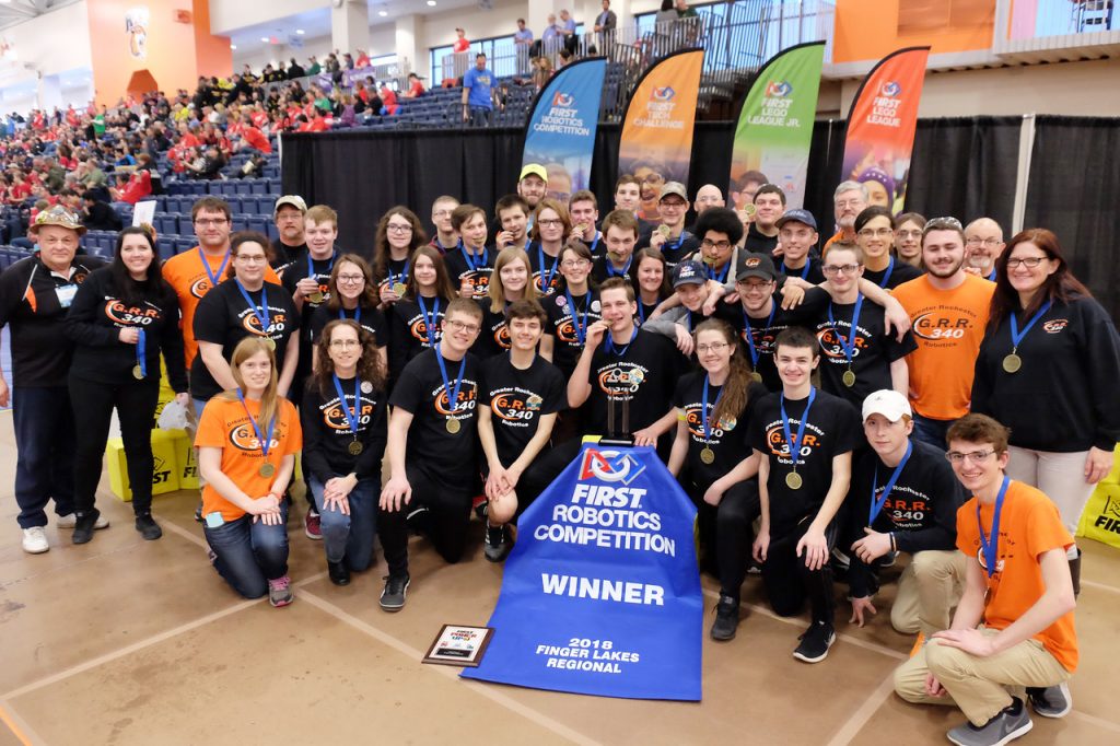 Churchville-Chili Team 340 took first place in the regional competition. Provided photo