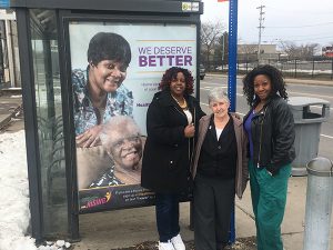 Pictured from left to right, Home Health Aide Shuanie Williams, former Homecare Client Pat Mannix, Home Health Aide Kimberly Balkum. Provided photo