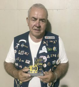 Jim Schiebel is a charter member of the Hilton Lions Club and has served for 50 years. 