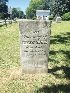 Nero Vond’s tomb stone at the Dunbar Road Cemetery. Provided photo 