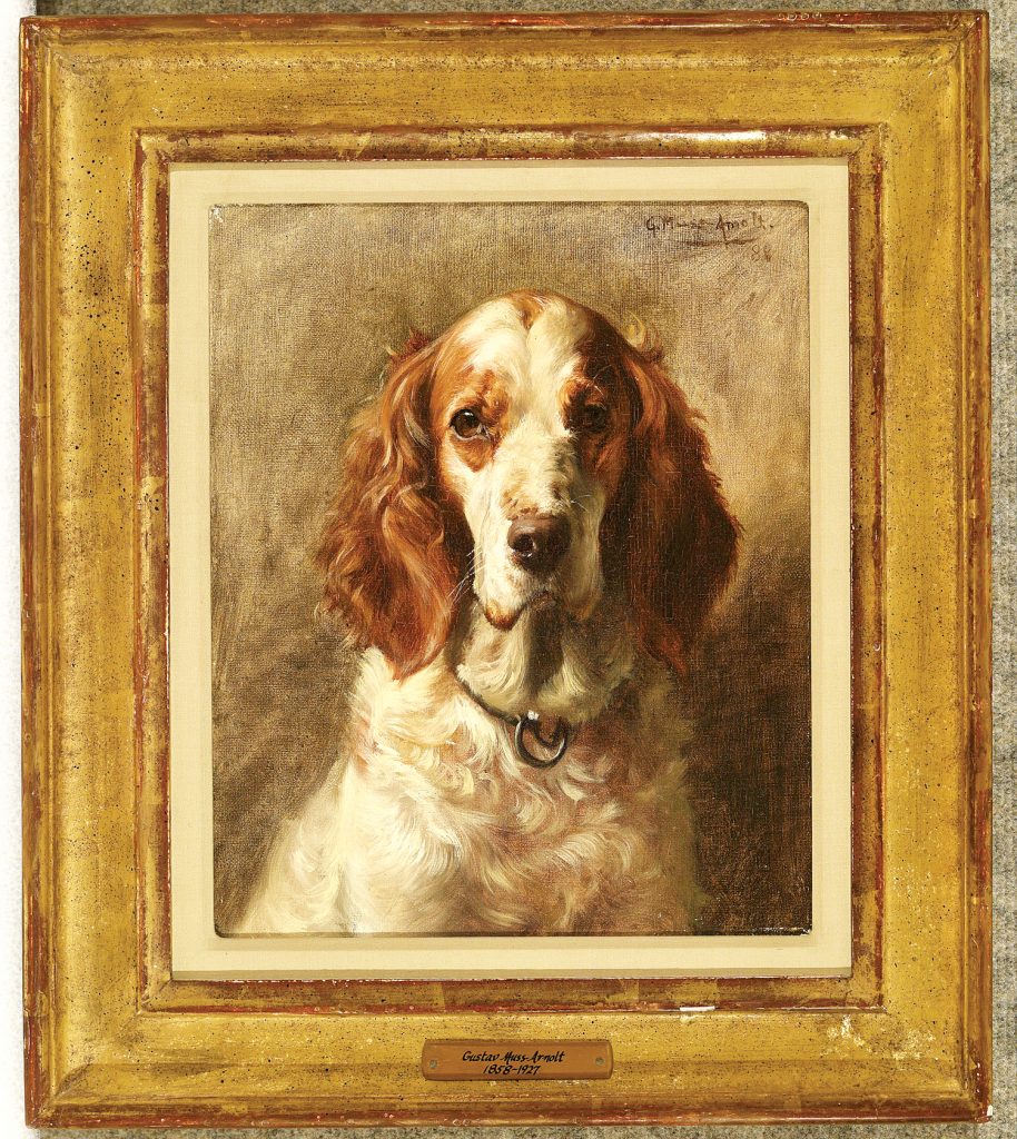Gustav Muss-Arnoldt (1858-1927), perhaps America’s greatest painter of dog portraits, captures the essence of his subject in “Head of a Dog” (1888) on display in GCV&M’s John L. Wehle Gallery during “Working Like a Dog” Day. Provided photo