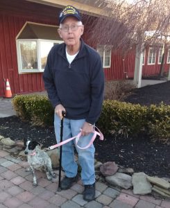 Veteran who received a companion dog from Pals4Pets.