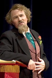 Mike Randall, portraying Charles Dickens in “A Christmas Carol.” 