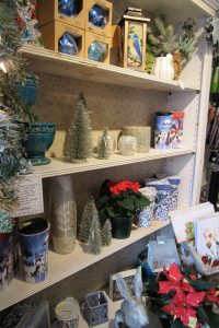 Fabulous gifts for gardeners abound at local garden centers. Sara’s Garden Center in Brockport is decked out for the holidays with a wide selection of gift items and plants. Photo by Kristina Gabalski 