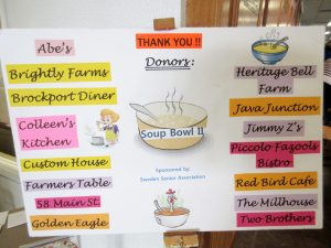 Donors of the 2019 Soup Bowl. 