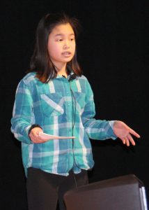 Amara Murphy, a sixth grader at Northwood Elementary School, did her TED Talk on “Building Self Confidence.”