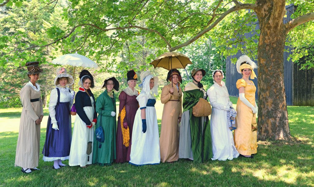 Ladies in costume. Photo by Ruby Foote 