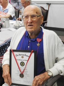 On June 12 Gene Walker received the Bronze Star Medal, Certificate of Honor, Medic Badge and two Silver Stars.