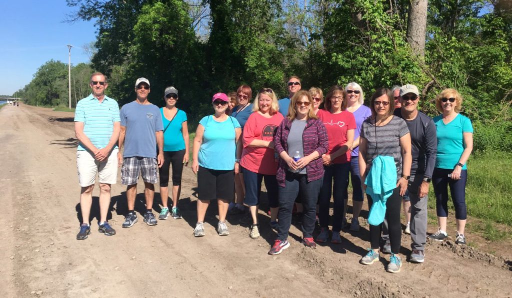 Sweden Clarkson Walking Club hits the canal path on June 8 for the first walk of the season. 