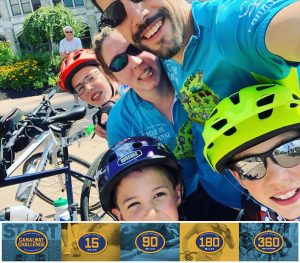 The DeMerritt Family cycled all 360 miles from Buffalo to Albany for the Canalway Challenge. 