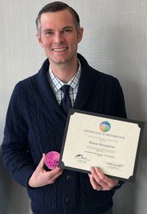 Blaine Broughton, winner of the 2020 RMSC STEM Education Award in the PreK-6 category.