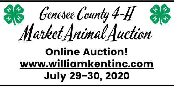 Genesee County 4-H Market Animal Auction July 29 – Westside News Inc