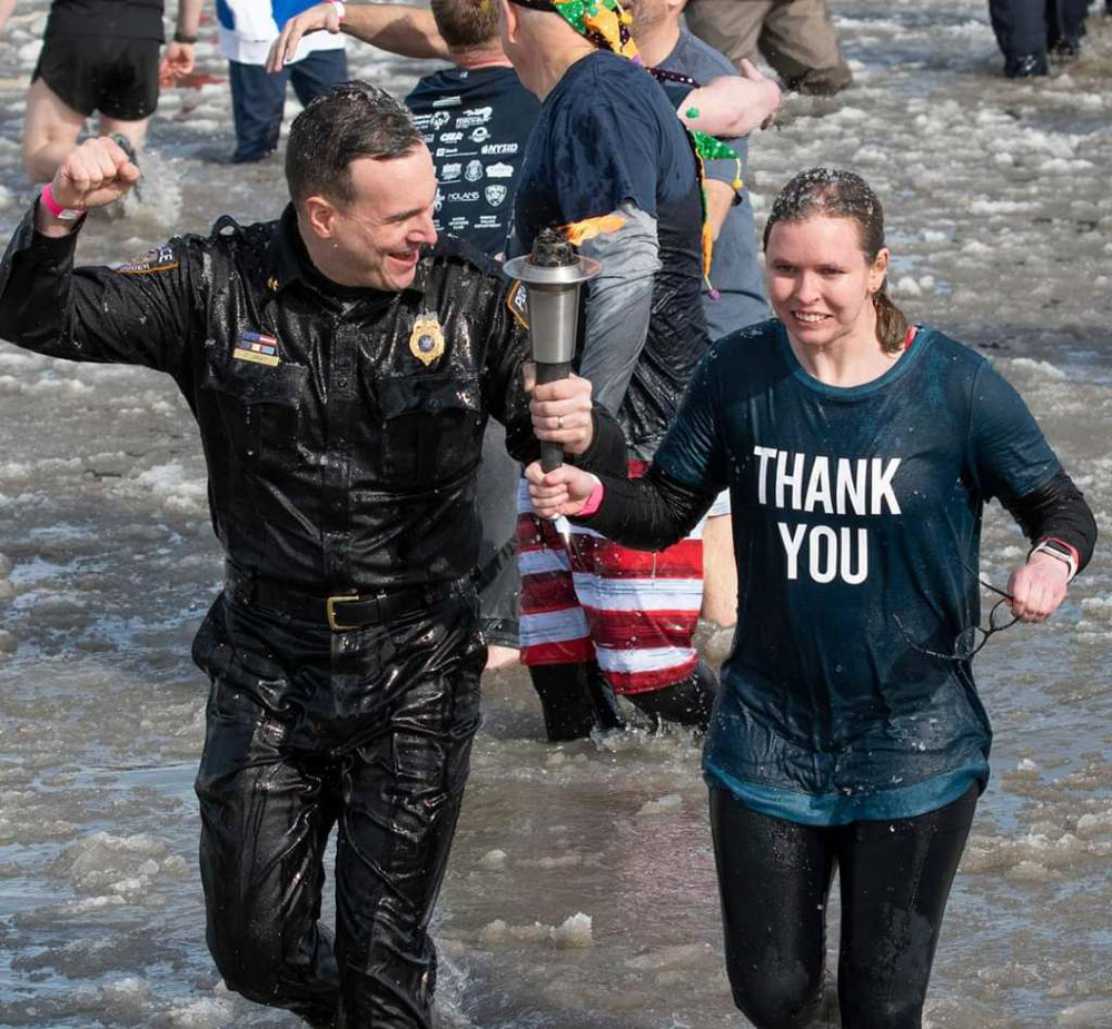 Ogden town officials participate in Rochester Polar Plunge event